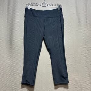 Marika Sport Women's 12-14 Charcoal Gray Compression Leggings Geometric